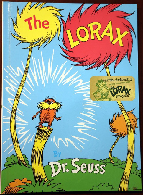 THE LORAX by Dr. Seuss 1999 Vintage Hardcover Environmental Recycled Paper Ed.