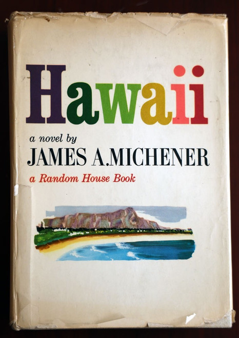 Hawaii by James A. Michener 1959 Hardcover $6.95 Jacket 9th Printing Vintage