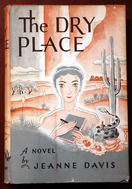 THE DRY PLACE - Jeanne Davis 1960 Vintage Novel HC/DJ Desert Cover Art Southwest