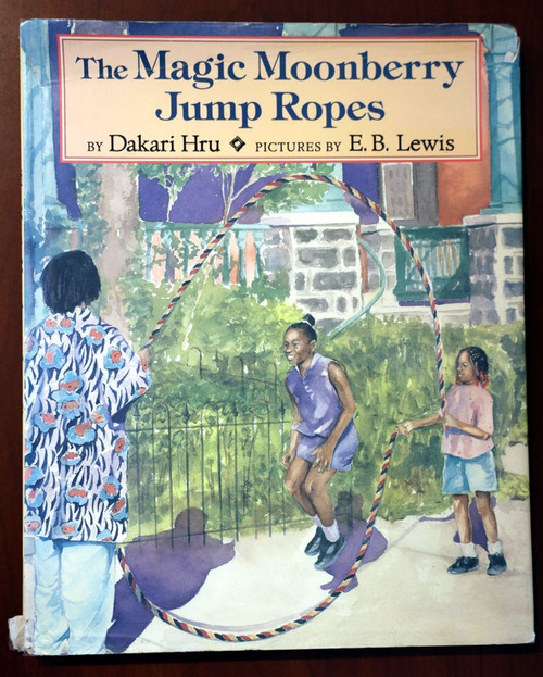 The Magic Moonberry Jump Ropes - Dakari Hru E.B. Lewis Black Americana 1st HC/DJ