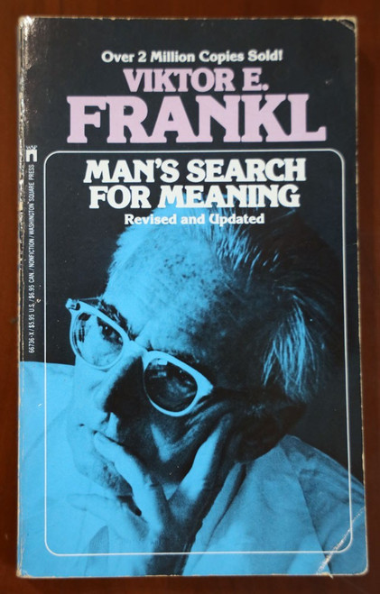 Man's Search for Meaning by Viktor E. Frankl 1985 Vintage Paperback Logotherapy