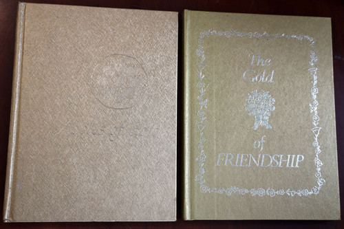Apples of Gold + Gold of Friendship 1980 C.R. Gibson Gift Books Hardcover Lot