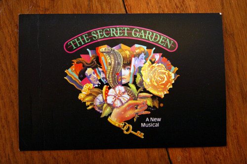 THE SECRET GARDEN A New Musical 1991 Postcard St. James Theatre NYC NY UNUSED