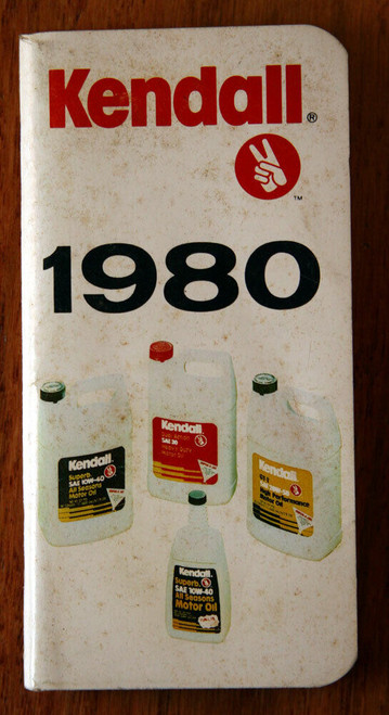 KENDALL Diary 1980 Kendall Refining Company Bradford PA UNUSED Motor Oil