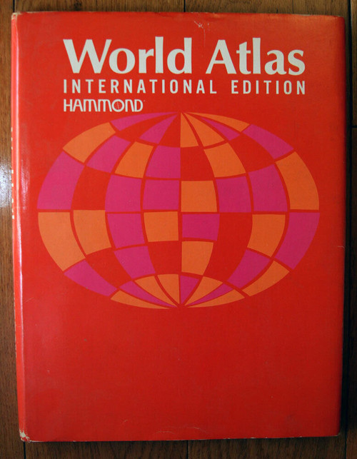 WORLD ATLAS International Edition HAMMOND 1979 HC/DJ Very Good Condition