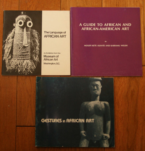 Lot of 3 AFRICAN ART Books - Museum of African Art Exhibition Catalogs 