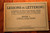LESSONS IN LETTERING Book 1 Vertical Single Stroke - French & Turnbull 1950