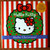 HELLO KITTY Hello Christmas! (2002) With 4 Ornaments Intact HIGASHI GLASER HC/DJ