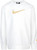 NIKE Girls Daisy Sweatshirt White/Gold Size Large Pullover Crew Neck Floral Logo