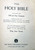 HOLY BIBLE Red Letter Edition World Publishing KJV Vintage King James Version