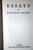 ESSAYS by Francis Bacon HC/DJ The World's Classics #24 RARE Vintage Book c. 1966