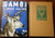 BAMBI 1929 HC/DJ + BAMBI'S CHILDREN by Felix Salten 1939 Vintage Book Set