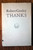 THANKS by Robert Creeley 1977 HC/DJ Rare Vintage Poetry Book - Deerfield Press