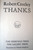 THANKS by Robert Creeley 1977 HC/DJ Rare Vintage Poetry Book - Deerfield Press