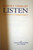 LISTEN by Robert Creeley 1972 Black Sparrow Press - Monoprints by Bobbie Creeley