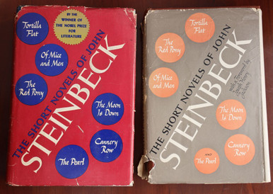 The Short Novels of JOHN STEINBECK 1953 Vintage Book Lot HC/DJ Viking