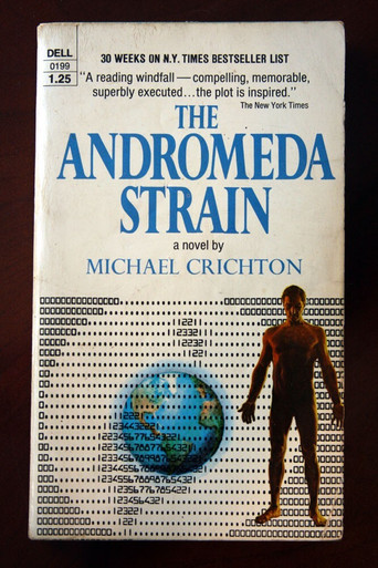 The Andromeda Strain by Michael Crichton 1970 Dell Paperback 4th Printing