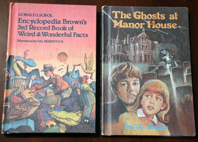 Encyclopedia Brown 3rd Record Book Weird & Wonderful Facts + Ghosts Manor House