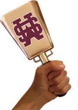 This cowbell is the most popular size for adults (men & women).  At exactly 1.3 lbs., it's easy to ring and makes a GREAT sound.
