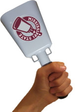 This cowbell is the most popular size for adults (men & women).  At 1.2 lbs., it's easy to ring and makes a GREAT sound.