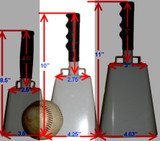 10" maroon 1985 style Mississippi State cowbell - vertical 10" maroon 1985 style Mississippi State cowbell - vertical