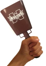 This cowbell is the most popular size for adults (men & women).  At exactly 1.3 lbs., it's easy to ring and makes a GREAT sound.