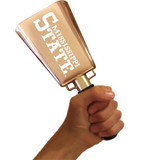 This cowbell is the most popular size for adults (men & women).  At exactly 1.3 lbs., it's easy to ring and makes a GREAT sound.