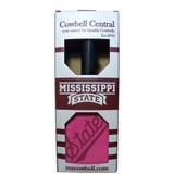 10" Pink Mississippi State cowbell | script "State"