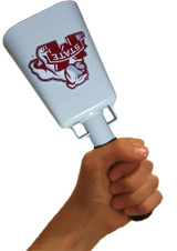 This cowbell is the most popular size for adults (men & women).  At 1.2 lbs., it's easy to ring and makes a GREAT sound.