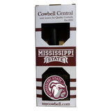 Display box for Mississippi State licensed cowbells.