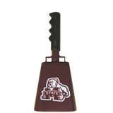 - 10-3/8" from bottom of bell to top of welded handle
- 4" wide at the bottom of the cowbell
- 2-3/8" deep at the bottom of the cowbell
- 5-1/2" handle length
- Vinyl grip
- Durable powder coated maroon paint - 10-3/8" from bottom of bell to top of welded handle
- 4" wide at the bottom of the cowbell
- 2-3/8" deep at the bottom of the cowbell
- 5-1/2" handle length
- Vinyl grip
- Durable powder coated maroon paint