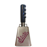 10-3/8" from bottom of bell to top of welded handle
4" wide at the bottom of the cowbell
2-3/8" deep at the bottom of the cowbell
5-1/2" handle length
Smooth, comfortable, vinyl grip
Durable powder coated paint