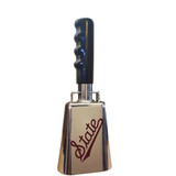 A beautiful, mirror-like licensed Mississippi State chrome cowbell.  These shiny chrome cowbells have the script "State" baseball logo  on 1 side.  Excellent sound.  Excellent durability.  Excellent gift for Mississippi State fans.