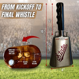 10" CHROME-PLATED Mississippi State cowbell | Script "State"