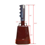 10" maroon Mississippi State cowbell with script State