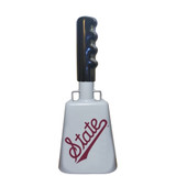 10-3/8" from bottom of bell to top of welded handle
4" wide at the bottom of the cowbell
2-3/8" deep at the bottom of the cowbell
5-1/2" handle length
Smooth, comfortable, vinyl grip
Durable powder coated paint