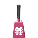 - 10" from bottom of bell to top of welded handle
- 4-3/8" wide at the bottom of the cowbell
- 2-1/2" deep at the bottom of the cowbell
- 5-1/4" handle length
- Vinyl grip
- Durable powder coated pink paint - 10" from bottom of bell to top of welded handle
- 4-3/8" wide at the bottom of the cowbell
- 2-1/2" deep at the bottom of the cowbell
- 5-1/4" handle length
- Vinyl grip
- Durable powder coated pink paint