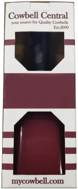 10-inch maroon cowbell