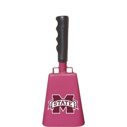 - 10" from bottom of bell to top of welded handle
- 4-3/8" wide at the bottom of the cowbell
- 2-1/2" deep at the bottom of the cowbell
- 5-1/4" handle length
- Vinyl grip
- Durable powder coated pink paint