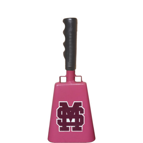 - 10" from bottom of bell to top of welded handle
- 4-3/8" wide at the bottom of the cowbell
- 2-1/2" deep at the bottom of the cowbell
- 5-1/4" handle length
- Vinyl grip
- Durable powder coated pink paint