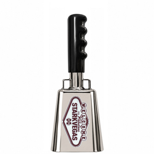 A beautiful, mirror-like licensed Mississippi State chrome cowbell.  These shiny chrome cowbells have the "Starkvegas" logo  on 1 side.  Excellent sound.  Excellent durability.  Excellent gift for Mississippi State fans.