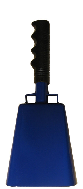 10-3/8" from bottom of bell to top of welded handle
4" wide at the bottom of the cowbell
2-3/8" deep at the bottom of the cowbell
5-1/2" handle length
Smooth, comfortable, vinyl grip
Durable powder coated paint