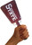 This cowbell is the most popular size for adults (men & women).  At exactly 1.3 lbs., it's easy to ring and makes a GREAT sound.  3.75" wide decals will work on these cowbells with slight wrapping around the side.  3" wide decals are the ideal size for this bell.