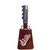 - 10-3/8" from bottom of bell to top of welded handle
- 4" wide at the bottom of the cowbell
- 2-3/8" deep at the bottom of the cowbell
- 5-1/2" handle length
- Vinyl grip
- Durable powder coated maroon paint