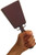 This cowbell is the most popular size for adults (men & women).  At exactly 1.3 lbs., it's easy to ring and makes a GREAT sound.  3.75" wide decals will work on these cowbells with slight wrapping around the side.  3" wide decals are the ideal size for this bell.