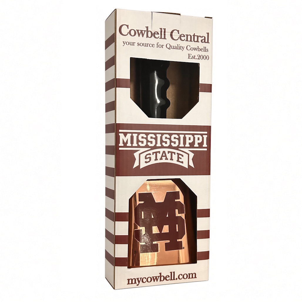 Copper-plated cowbell | MSU Interlocking MS (baseball)