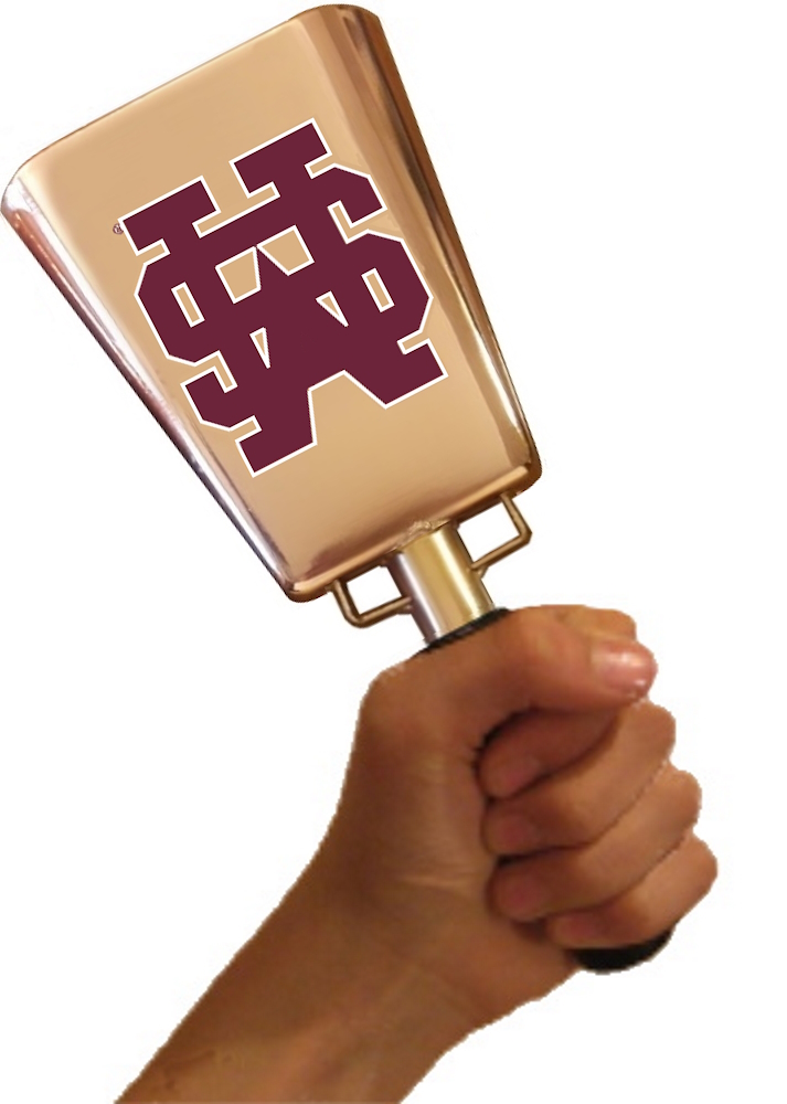 Copper-plated cowbell | MSU Interlocking MS