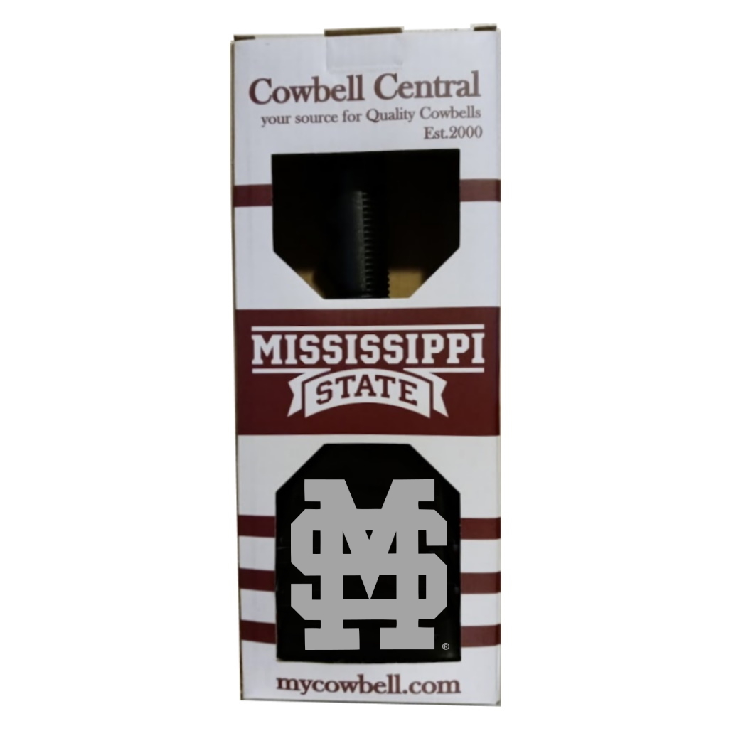Black Mississippi State cowbell with 
