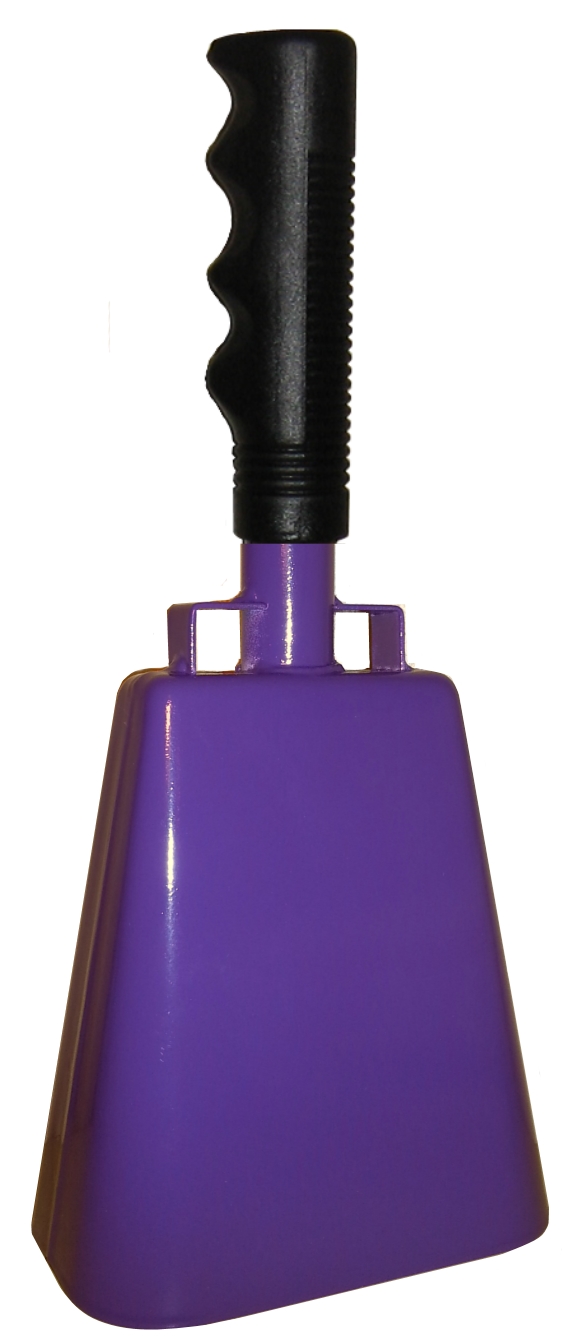 COW BELL INSIDE 紫金飯店CLUB ver. ONE COLOR Medium sized purple cowbell with welded handle for sporting events