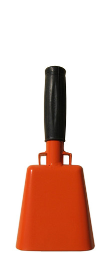 8.5-inch orange cowbell